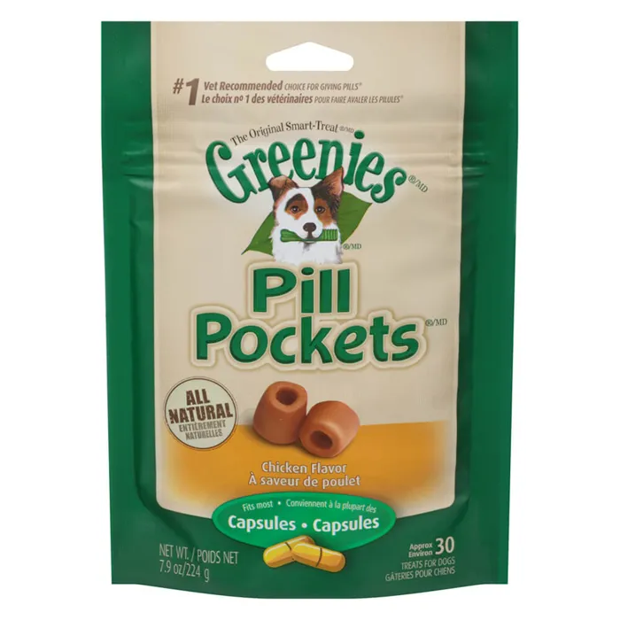 Pill Pockets K9 Chkn Dog Trt For Capsules 7.9-oz